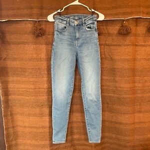 American Eagle Outfitters Light Blue High Rise Jeans